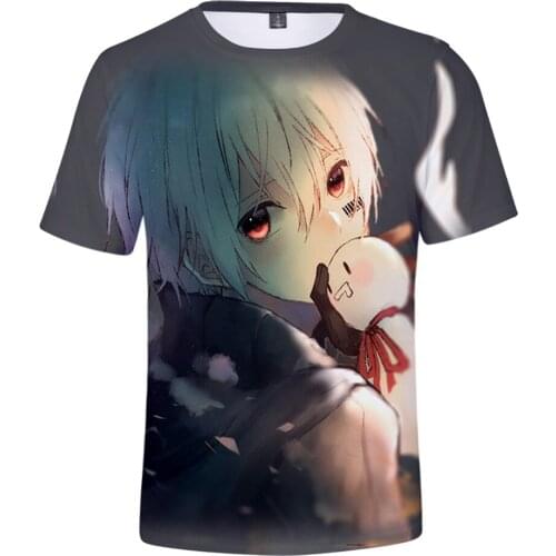 Mafumafu Soraru After the Rain 3D Tshirt Summer Preppy Style Men/Women Street Clothes T-shirt Japan Kawaii Retro Innovation Tops
