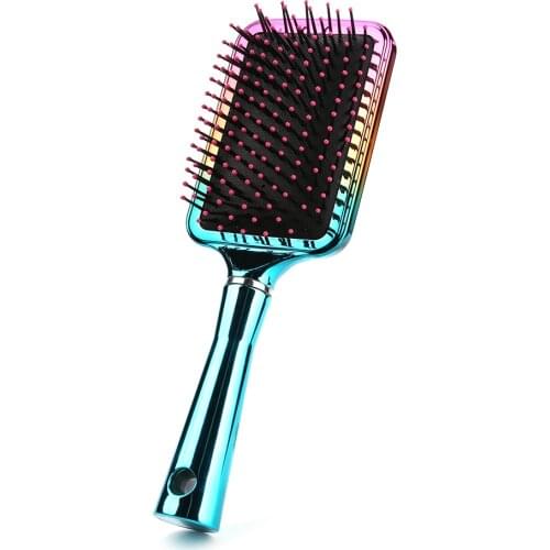 Electroplating Hair Care Airbag Comb Hair Scalp Massage Comb Brush Nylon Teeth Antistatic Hair Styling Combs Tools