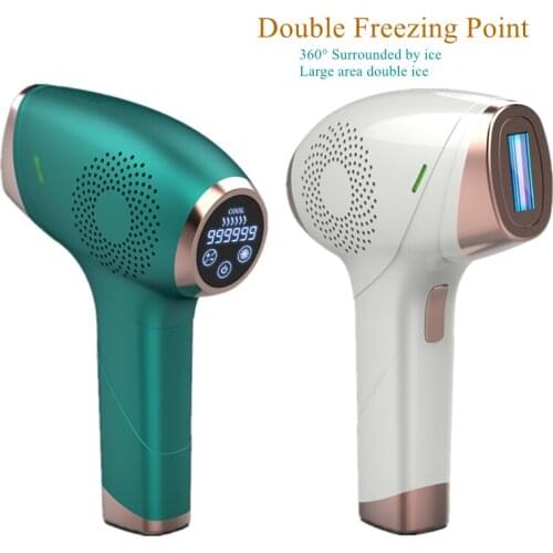 IPL Laser Epilator Double Freezing Point Painless Electric Epilator Household Hair Removal Equipment for Woman Bikini Depilator