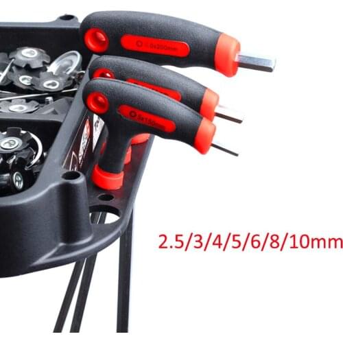RISK 2.5/3/4/5/6/8/10mm Bike Hex Wrench Bicycle Repair Tools MTB Pedal Spanner Allen Wrench for V Brake Pedal Headset Stem Bolts