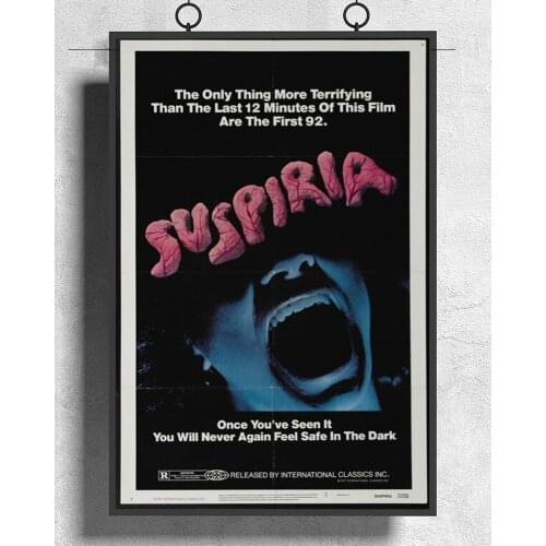 L008 SUSPIRIA Movie Horror Dario Argento Opera Silk Fabric Poster Art Decor Indoor Painting Gift