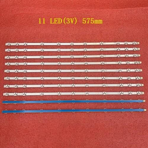 20 PCS/lot 11LED LED Backlight strip for toshiba vestel 32D1333DB 32165HDLED VES315WNDB-01 VES315UNDL-2D-N02 SVV315A39 VES32BL11