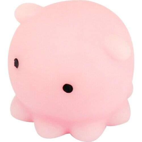 Stress Ball Octopus Squishy Cute Slow Rising Stress Relief Squeeze Hand Toys Kids Gifts New Only Pink