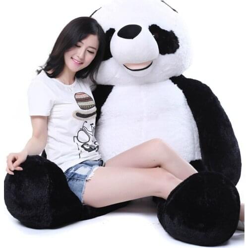 Stuffed panda plush toy huge 175cm Gaint panda doll soft sleeping pillow birthday gift 0317