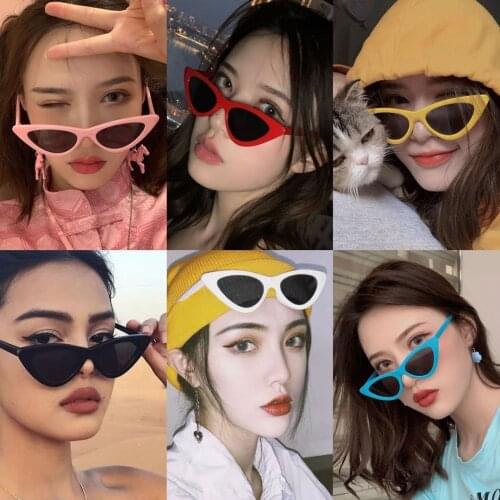 1pc Riding Glasses Fishing Glasses Retro Vintage Sunglasses Vintage Cateye Goggles Sexy Small Cat Eye Sun Glasses for Women