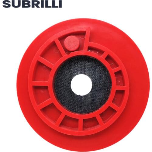 SUBRILLI 5" 125mm plastic Snail Lock Adaptor Backer Pad For Polishing Pads Plastic Self Gripping Hook & Loop Backing Disc