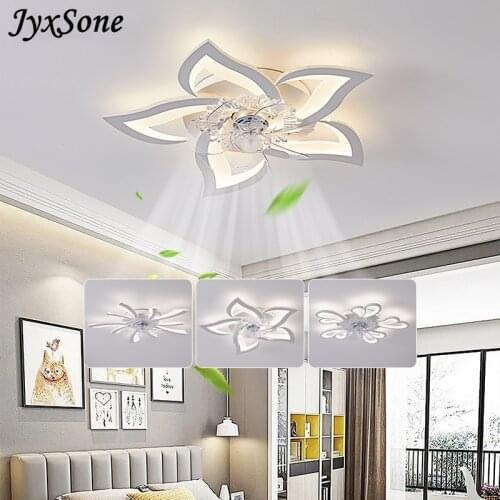 Modern Ceiling Chandelier Smart Lamp Ceiling Fan with Led Light and Remote Control Home Living Room Decoration for Bedroom 220 V
