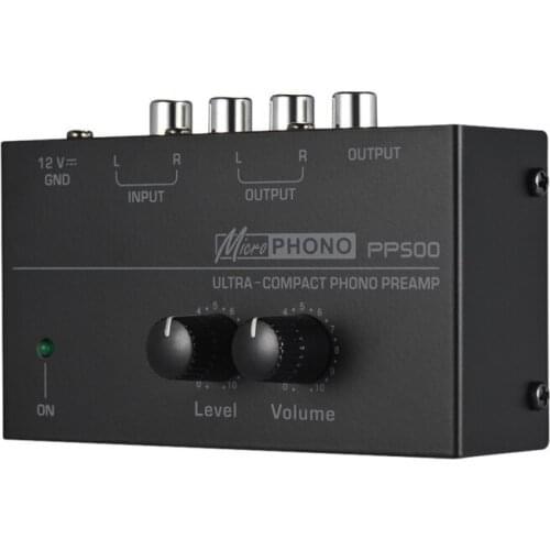 PP500 Ultra-compact Phone Preamplifier Phono Preamp Bass Treble Balance Volume Tone EQ Control Board