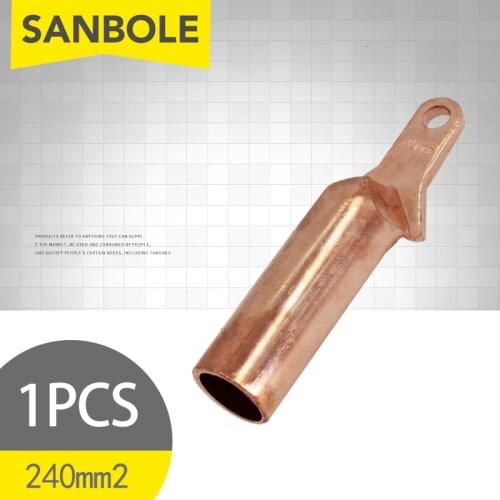 240mm2 Copper Nose O Ring Head DT-240 Terminal Lug Wiring 240 Square For MCCB Circuit Breaker