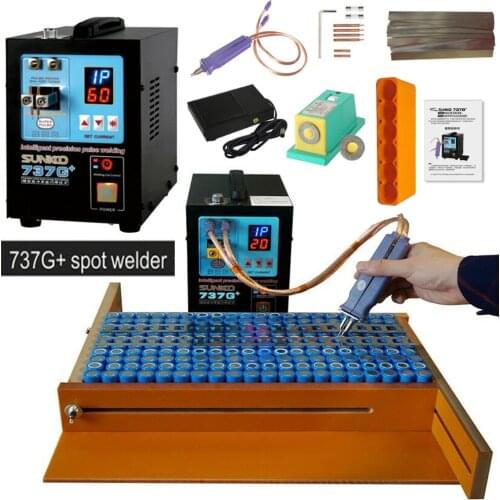 SUNKKO 737G+ Battery Spot welding Machine 4.3KW Automatic Pulse 18650 Battery Welder Machine With a High Power Spot Welding Pen