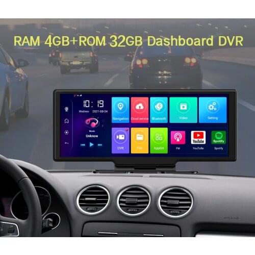 Anfilite 4G Dash Camera 10.26" GPS Navigation Android 8.1 Car DVR Dual Lens ADAS AVIN Remote Monitor Navigator Video Recorder