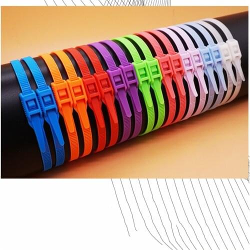 Xingo 14 Inch Double Lock Heavy Duty Unique Smooth Head Lock Design Nylon Cable Zip Ties for Soft 100Pack