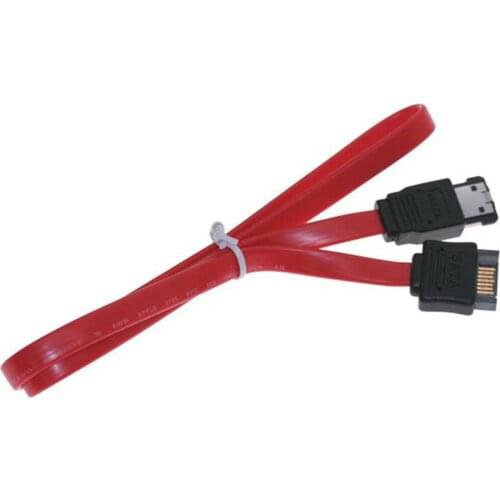 Hard Disk SATA 7p Male to eSATA 7p Female Extender Extension Cable High Quality 50cm