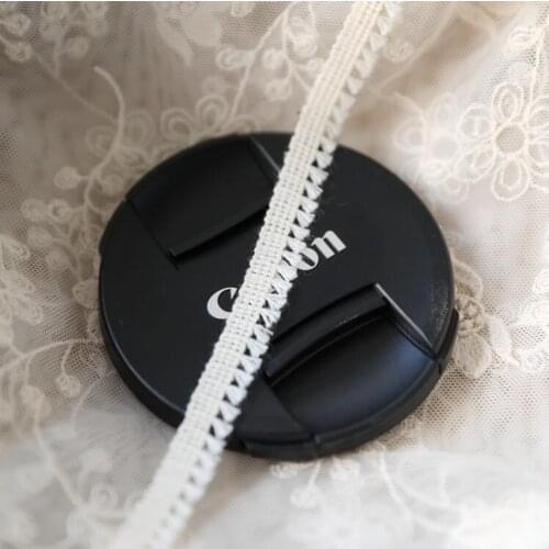 10 Meters 13mm Beige Tassel Cotton Lace Trim Lace Fabric For DIY Necklace Sewing Curtain Craft Decorative Free Shipping