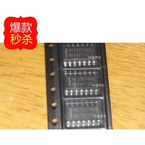 10PCS New original authentic MC33074DR2G MC33074DG SOP14 ON Amplifiers