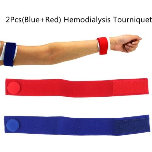 2Pcs Flexible Hemodialysis Tourniquet Nursing-specific Dialysis Plus Venous Hemostatic Buckle Strap