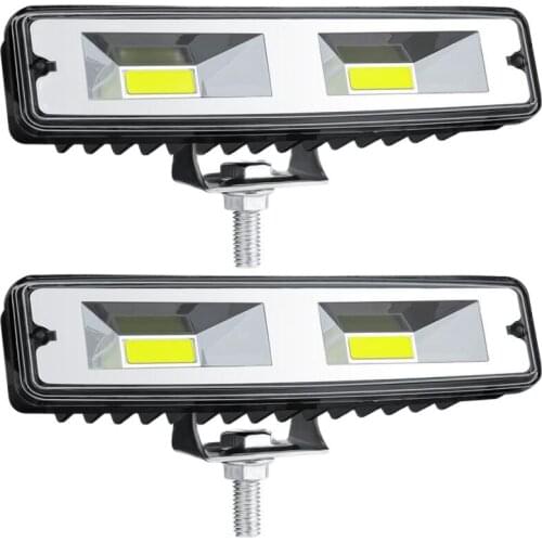 2pcs Led Light Bar Work Light 12-24V For Auto Motorcycle Truck Boat Tractor Trailer Offroad Working Work Lamp Spotlight