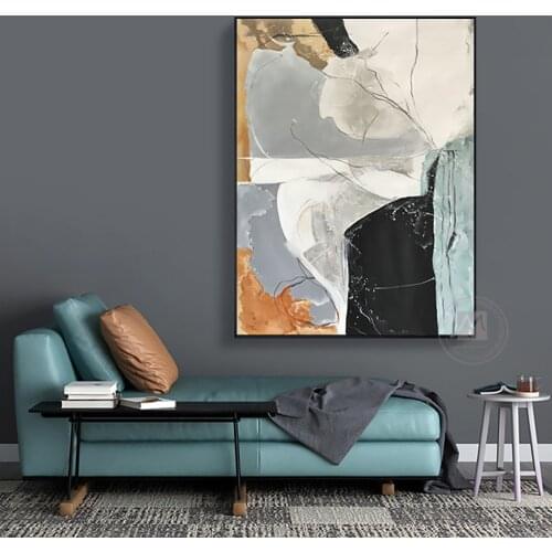 Abstract canvas painting decorative picture on the wall art for home decoration Handmade oil painting for living room large Size