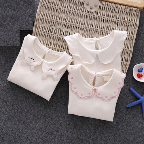 Girls Blouses Cotton Children Tops Autumn for Baby Girl Blouse Kids Spring Clothes Girls Shirt Long Sleeve infant toddlers