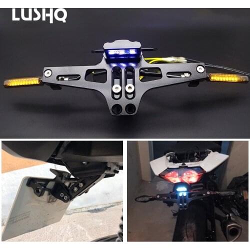 CNC Motorcycle License plate frame Accessories cover For honda forza 125 pcx 150 yamaha xmax pulsar 200 ns portatarga moto