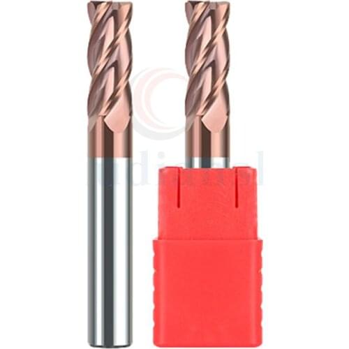 HRC55 Round nose alloy milling cutter CNC Lathe Cutting tools 4-blades coating hardened tungsten steel bull nose milling cutter