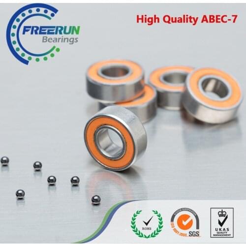 5PCS 5X10X4mm SMR105 2OS CB ABEC7 LD SMR105 2RS Stainless steel hybrid ceramic carretel de pesca rolamento