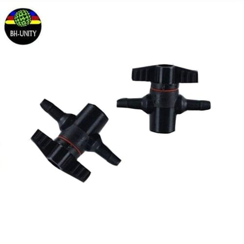 Hot Sale! 10 piece /lot plastic bulk ink system 2 way ink valve switch for uv format inkjet printer spare part