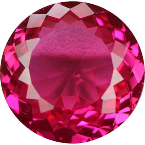 New arrival so many cuts round shape personality for DIY making stones rose corundum decorative stone synthetic stone