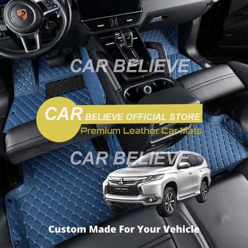 High quality Leather Car Floor mats For Mitsubishi Pajero Sport 2011 2012 2013 2014 2015 (5 seats) Carpets Rugs Pads Accessories