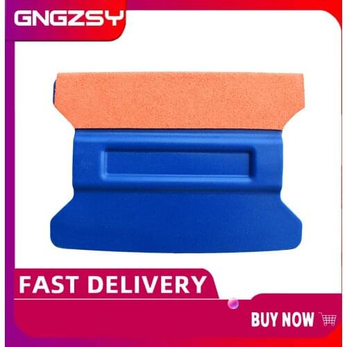 Suede Edge Magnetic Squeegee Blue Scraper Window Wrapping Film Tools A40