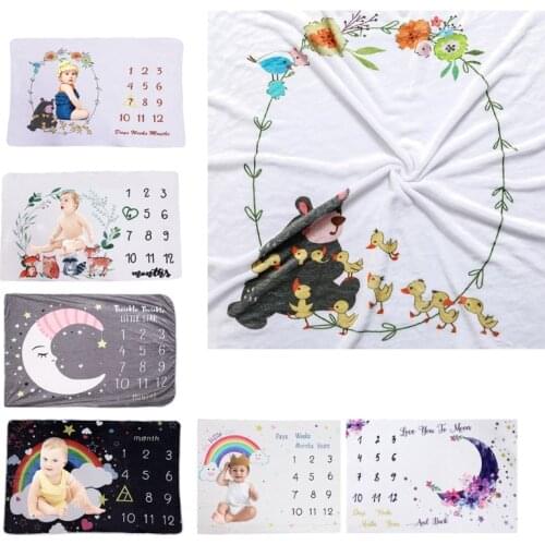 Soft Flannel Baby Wrap Newborn Baby Receiving Blankets for Photo Shooting Newborn Photography Props Accessories