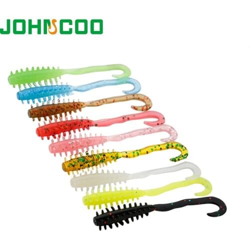 12pcs/set 50mm 0.4g Ajing Soft Fishing Lure LURKER Rockfish Swimbaits Jig Lure Wobber Worm Bait Ajing soft fishing lure