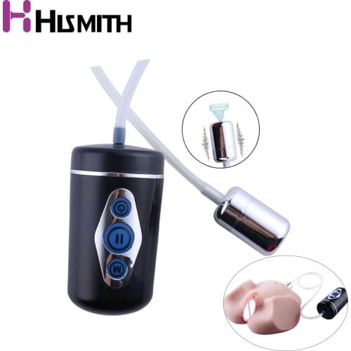 HISMITH New USB Charging Device for Male Masturbator with 10 Vibrating 5 Sucking Intense Stimulation Pussy Toy Vibration for Men
