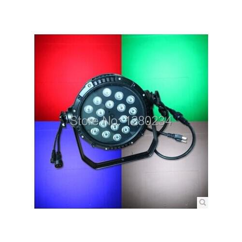 New quality Quad color LED dj light 18pcs*10W RGBWA 5 IN 1 LED par can stage lighting with dmx512 dj equipment for back group