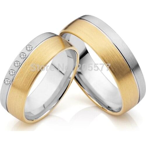 Handmade Surgical stainless titanium wedding bands couple rings for lovers men and women