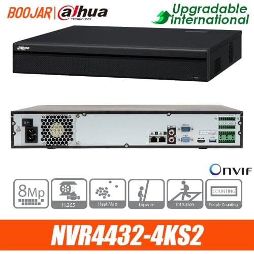 Original Dahua 32 Channel NVR 4K Smart H.265+ Lite Network Video Recorder NVR4432-4KS2 for Security cameras