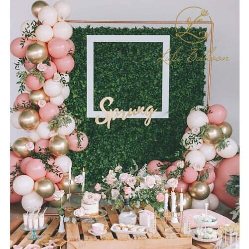 Rosewood Blush Pink Gold Balloon Garland kit for Girls Garden Birthday Wedding Balloon Baby Shower Hen Party Bachelorett