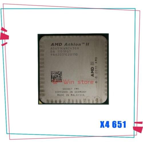 AMD Athlon II X4 651 X4 651X X4 651K 3.0 GHz Quad-Core CPU Processor AD651KWNZ43GX / AD651XWNZ43GX Socket FM1