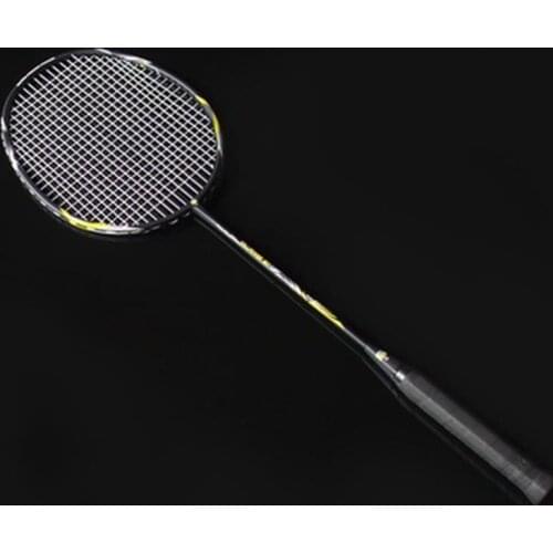All-carbon all-in-one racket badminton ultra-light carbon fiber students adult training competition single-beat an