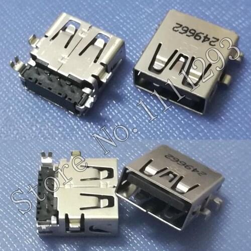 10pcs/lot 2.0 USB Jack Socket Connector for HP etc Laptop USB2.0 Port