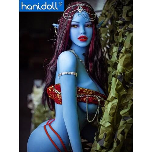 Hanidoll Sex Dolls 158cm Adult Toys Blue Elf Silicone Sex Dolls for Men Pussy Realistic Love Doll Cheap Sex Doll Lifelike Vagina