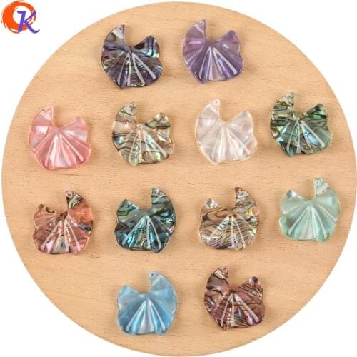 Cordial Design 40Pcs 26*28MM Jewelry Accessories/Hand Made/DIY Making/Pendant/Earring Findings/Natural Shell In Resin Charms
