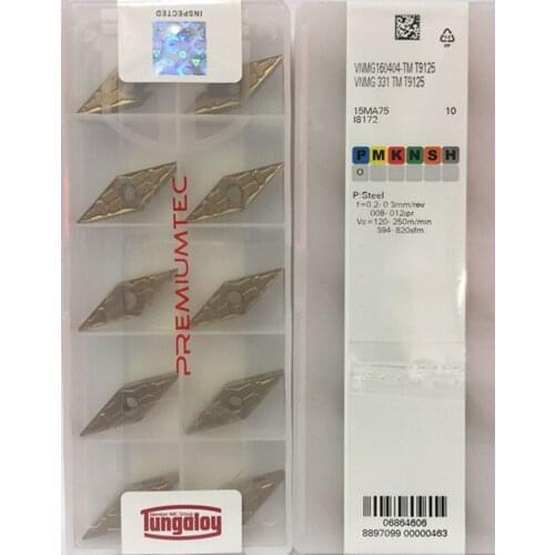 VNMG160404 VNMG160408 VNMG160412 TM T9125 Carbide insert Processing: alloy steel, etc Free shipping