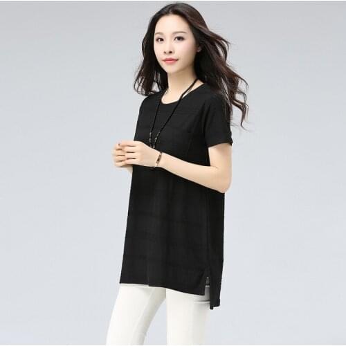 Plus Size Vogue T Shirt Women 2020 Summer Top Cotton Tshirt Women Tee Shirt Femme Vintage KJ025