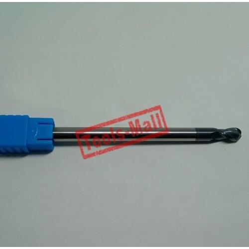 1pc radius=3mm 2 Flutes hrc55 R3*12*D6*75 solid carbide Ball nose End Mill CNC router bits tools Milling cutter