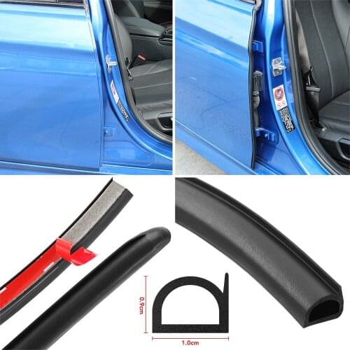 2PCS Car Door Rubber Seal Strip Filler for Lada Renault Twingo Clio Master Kango