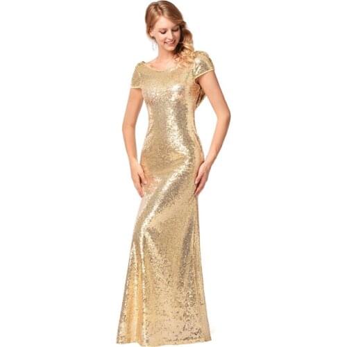 2019 new womens high-end sequined dress sexy clothes Dress long dress bridesmaids dress upscale