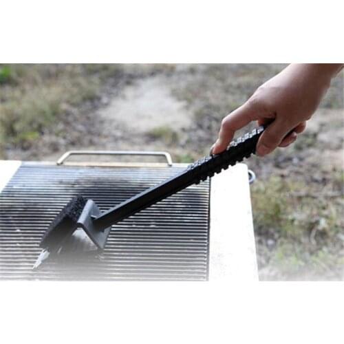 24pcs Copper Wire BBQ Grill Brush Long Handle Stainless Steel Barbecue Grill Oven Cleaning Brush BBQ Cleaner 3 in 1