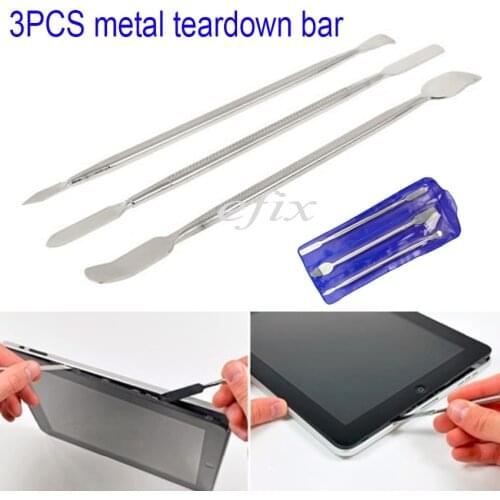 3 in 1 Repairing Opening Tool Kit Metal Spudger Pry Bar Stick for Mobile Phone Laptop Tablet Smartphone