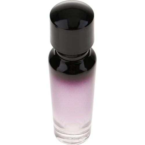 35ml Purple Glass Lotion Pump Bottle Empty Refillable Cosmetic Container Pot
